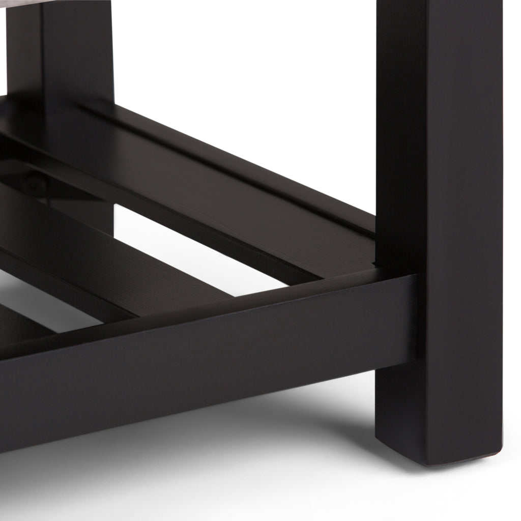 Cosmopolitan Storage Ottoman Bench with Open Bottom - Cloud