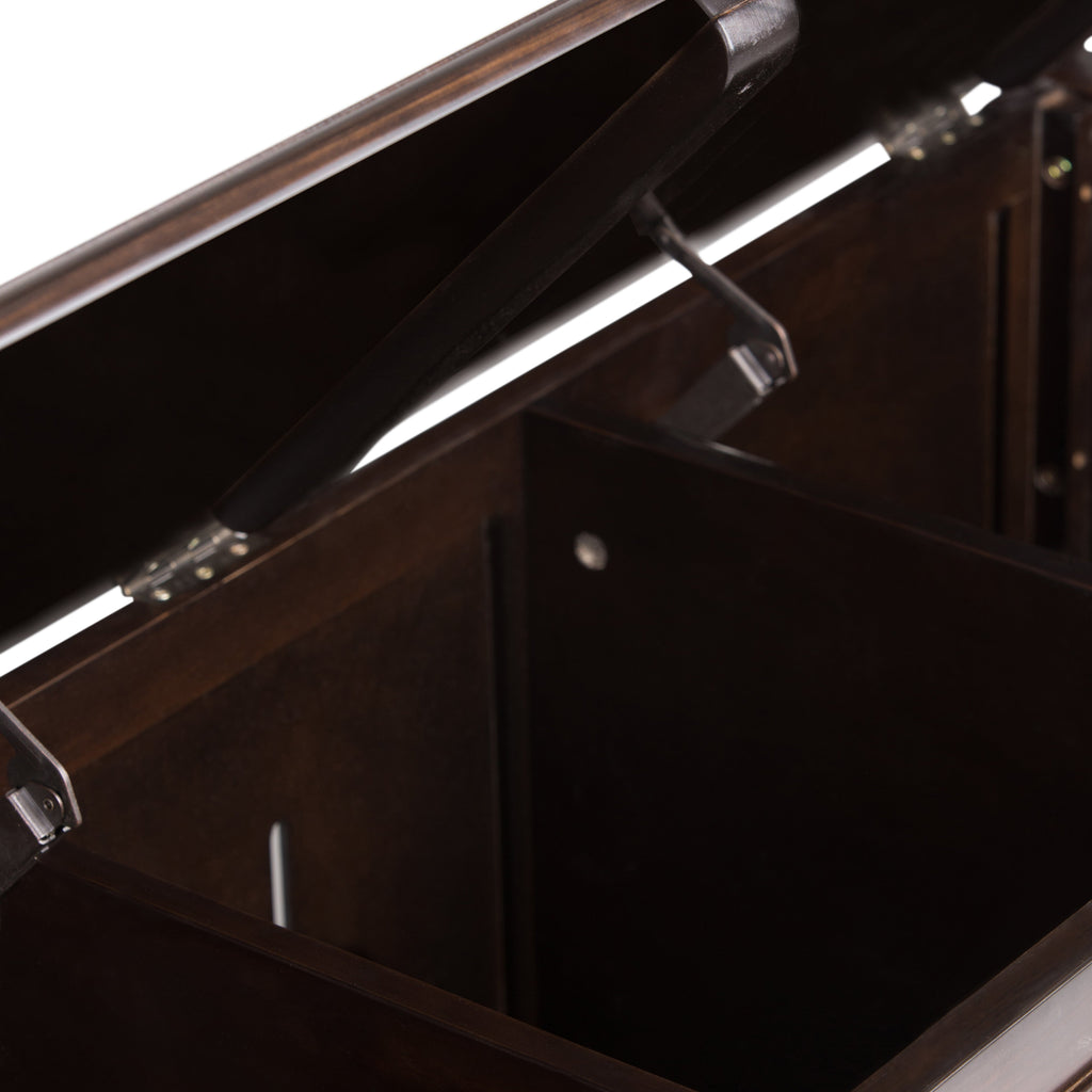 Connaught 51 Inch Wide Solid Wood Storage Bench Trunk