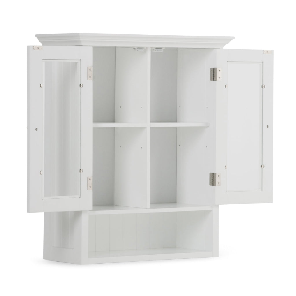 Acadian 24 Inch Wide Solid Wood Double Door Wall Cabinet