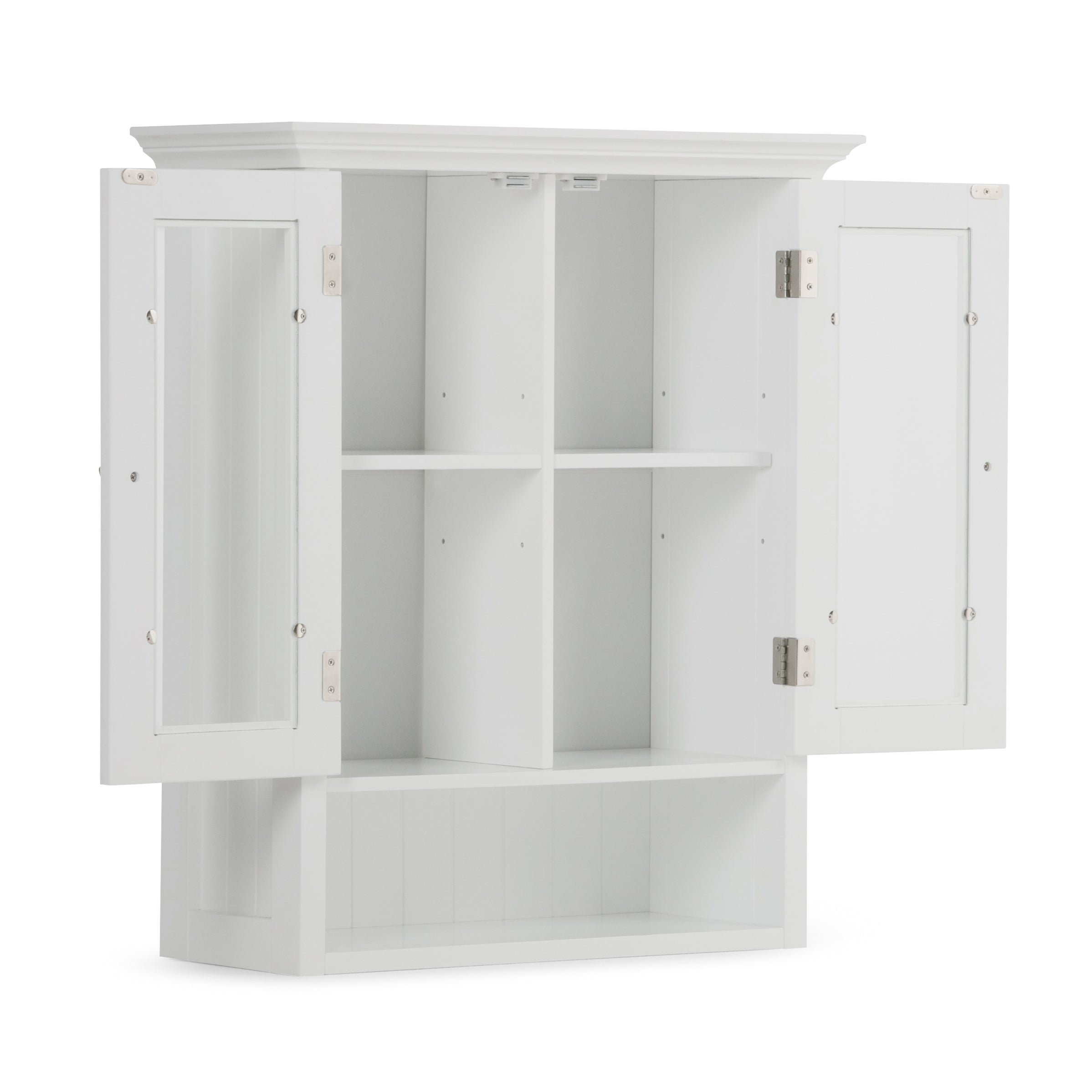 Acadian 24 Inch Wide Solid Wood Double Door Wall Cabinet