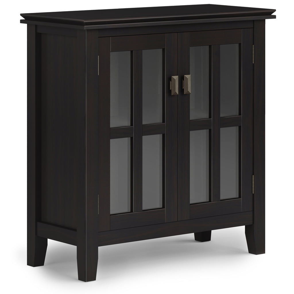Artisan 30 Inch Wide Solid Wood Low Storage Cabinet in Hickory