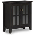 Artisan 30 Inch Wide Solid Wood Low Storage Cabinet in Hickory