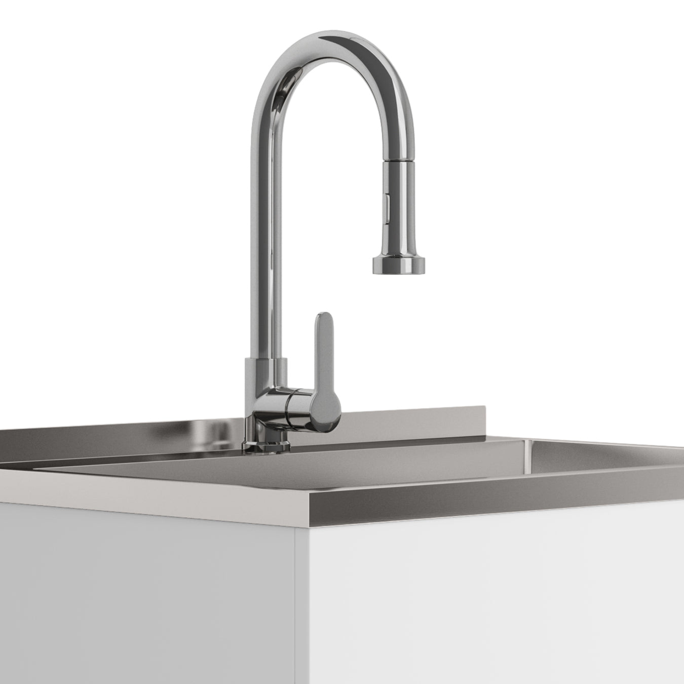 Metro 28" Laundry Cabinet with Faucet and Stainless Steel Sink
