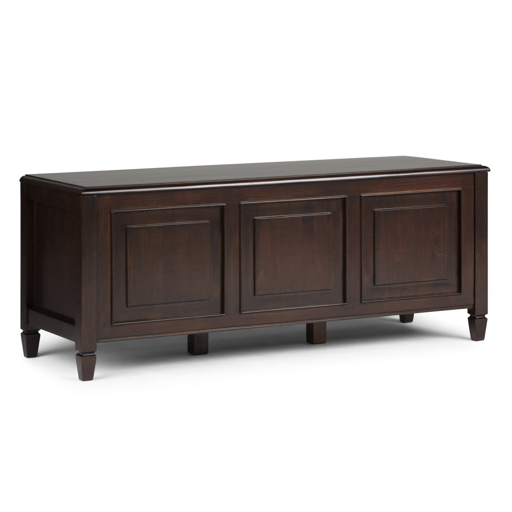 Connaught 51 Inch Wide Solid Wood Storage Bench Trunk