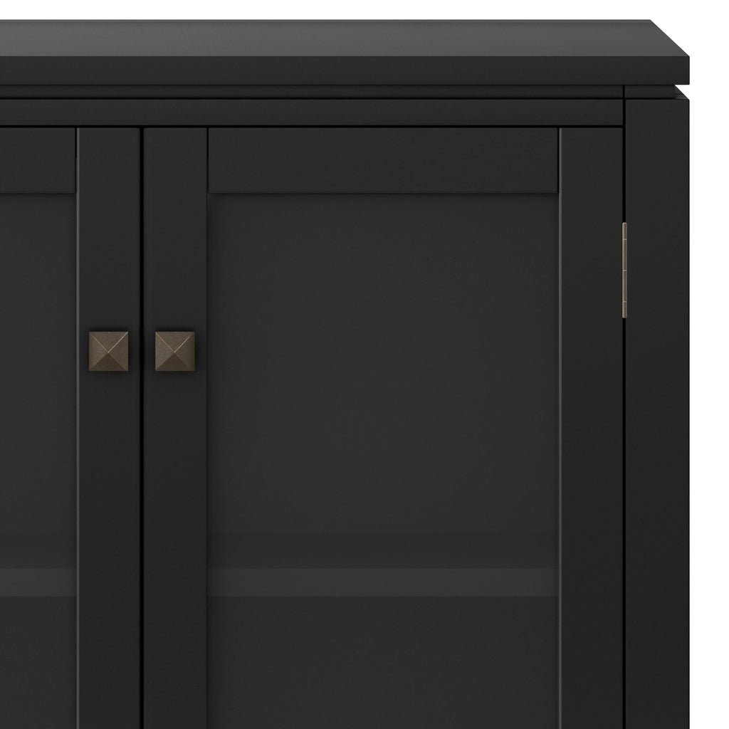 Cosmopolitan 30 Inch Wide Solid Wood Low Storage Cabinet