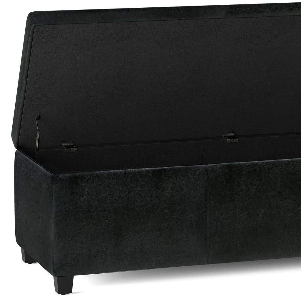 Avalon 54 Inch Wide Extra Large Storage Ottoman Bench