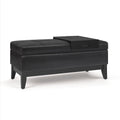 Oregon 42 Inch Wide Storage Ottoman Bench With Tray