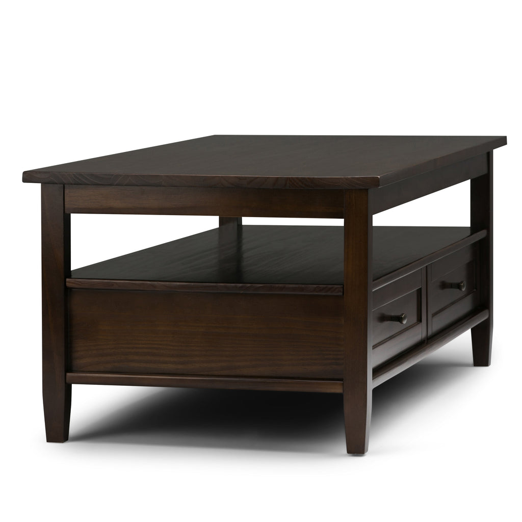 Warm Shaker Solid Wood Transitional Coffee Table