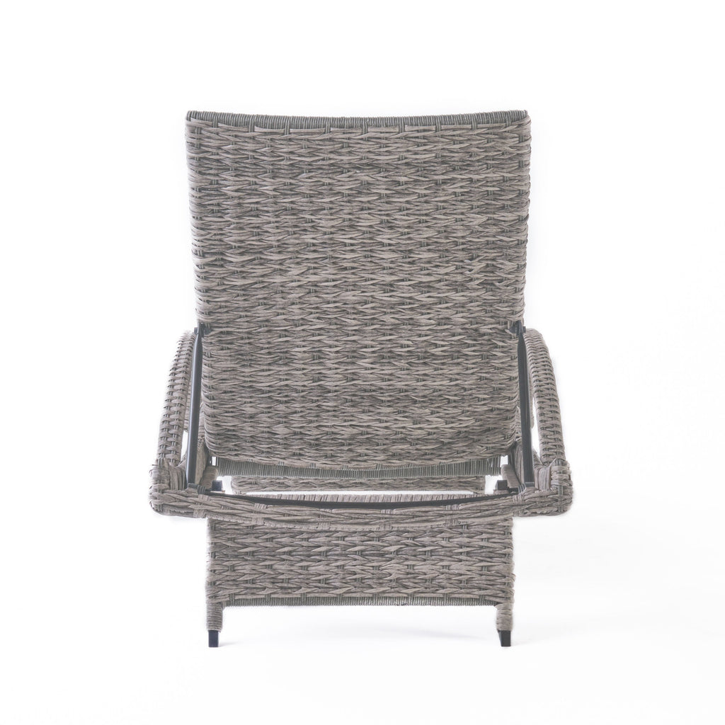 Crete Wicker Chaise Lounge