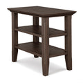 Acadian Solid Wood Narrow Side Table in Farmhouse