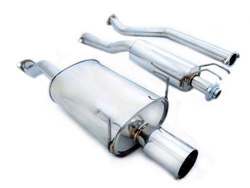 Megan Racing Cat-Back Exhaust for Saab 9-3 2.0T 2004-2007, 2.5" Pipe Dual Tips No Bumper Cut-Out MR-CBS-S930620