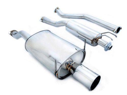 Megan Racing - Cat-Back Exhaust System for Subaru Impreza WRX STI 2002-2007 3 Pipe W/Polish 4" Tip With 2.5" Adapter