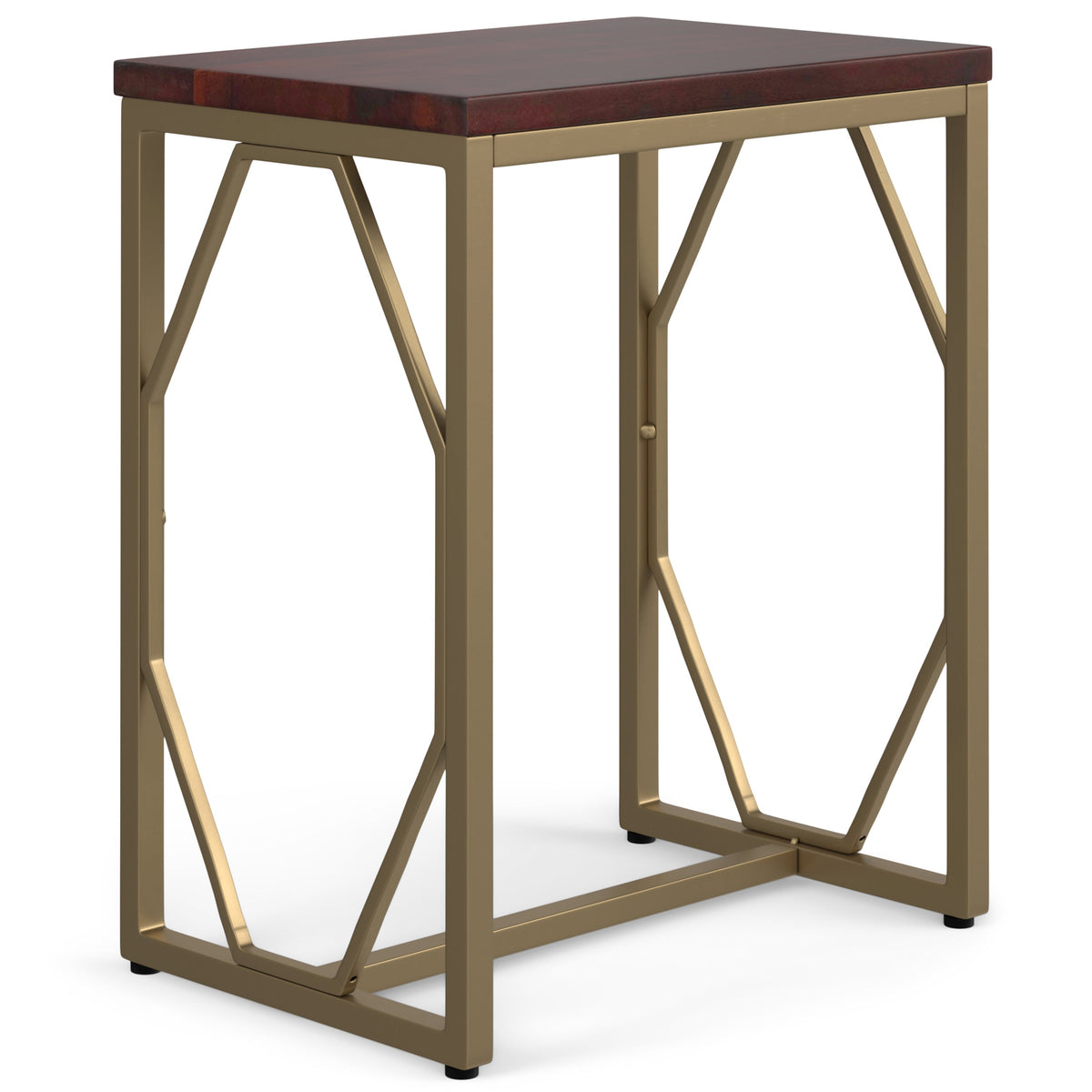 Selma Metal and Wood Accent Table