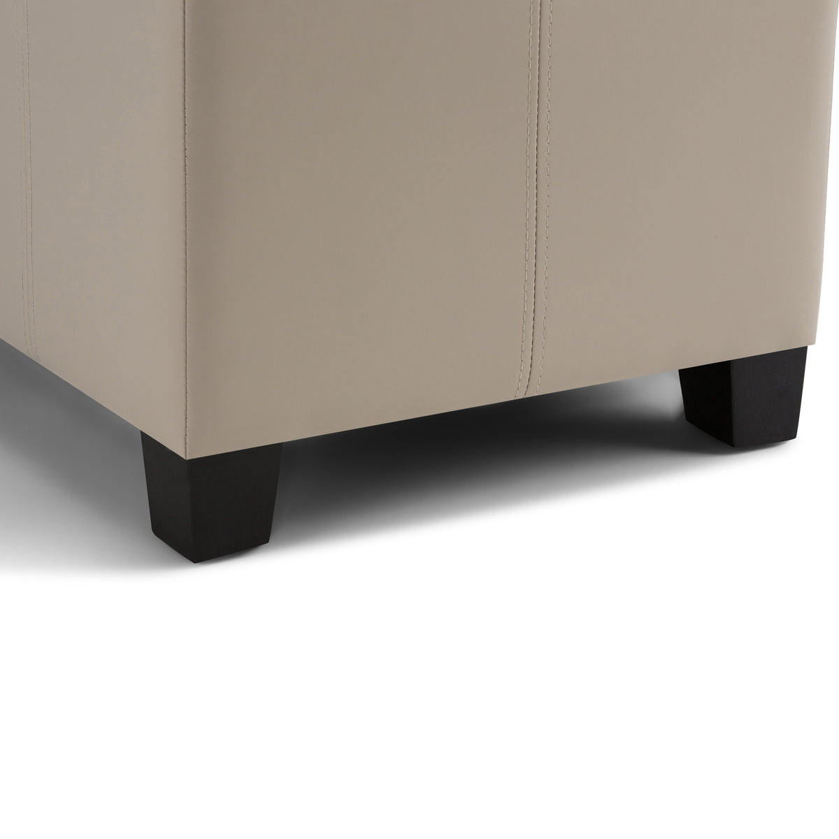 Dover 36 Inch Wide Storage Ottoman Bench in Satin