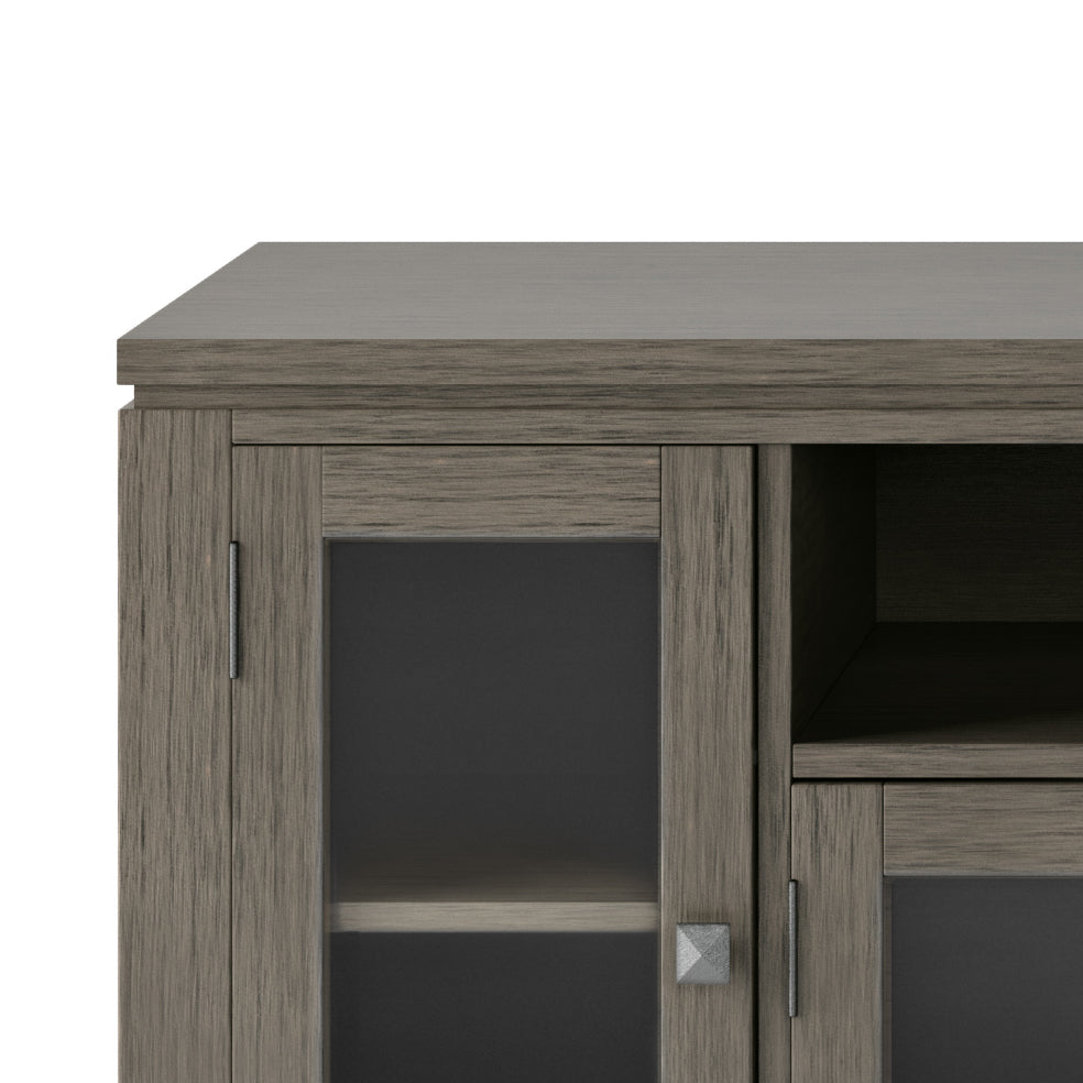 Cosmopolitan 72-Inch Wide Solid Wood TV Stand in Farmhouse
