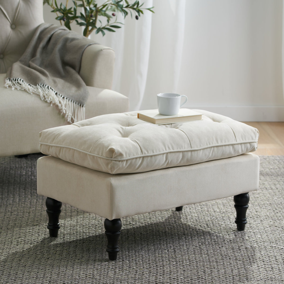 Lofton 28-Inch Pillow Top Ottoman