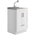 Cardinal - 24" Laundry Cabinet with Faucet and Stainless Steel Sink
