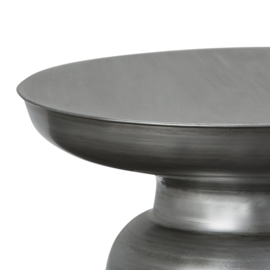 Toby 17 Inch Wide Modern Industrial Metal Accent Table