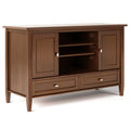 Warm Shaker 47 Inch Wide Solid Wood TV Stand in Russet