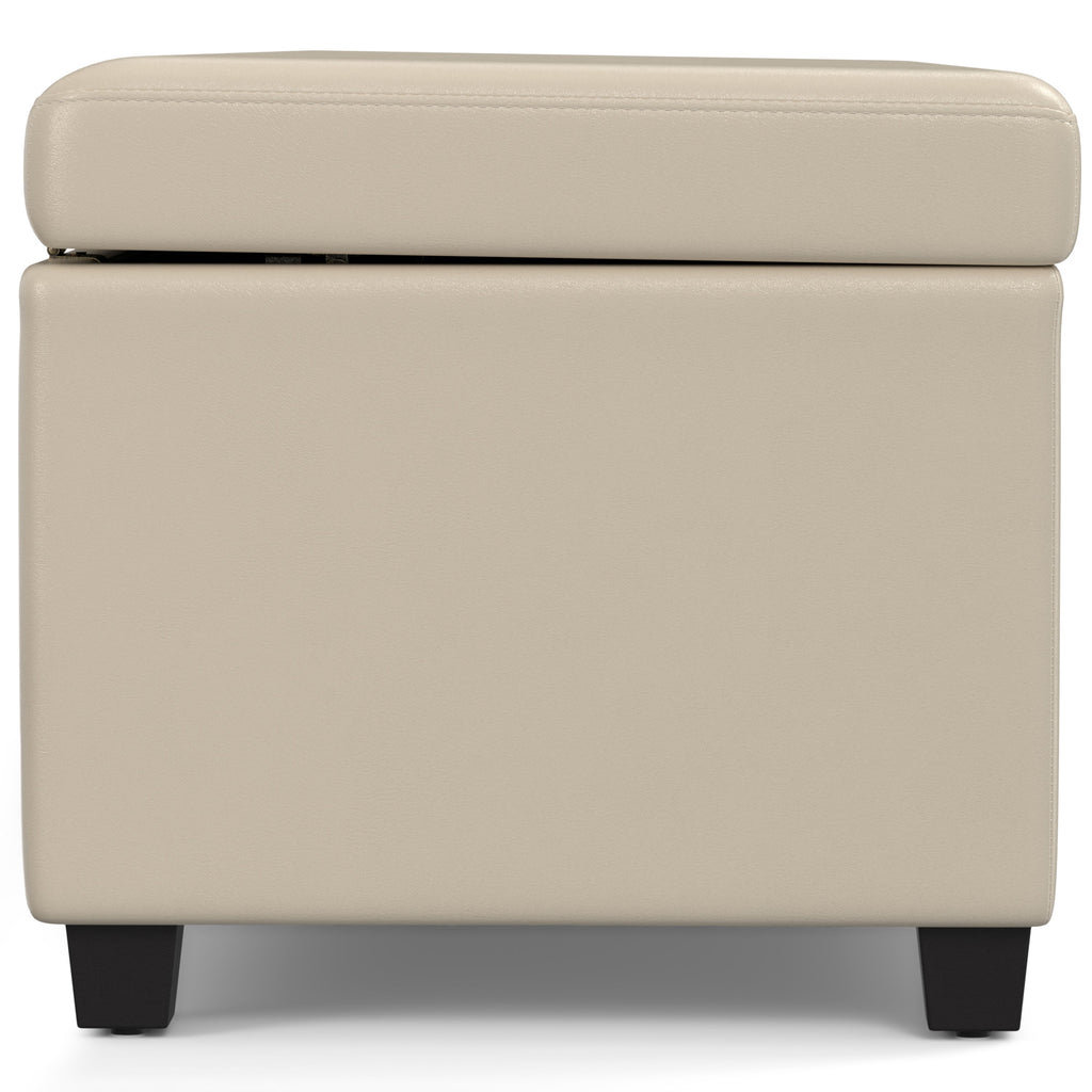 Avalon 54 Inch Wide Extra Large Storage Ottoman Bench in Satin