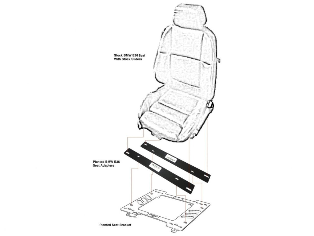 Planted Technology Planted BMW E36 Seat Adapter *Discontinued