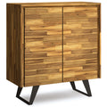 Lowry 39 Inch Wide Solid Acacia Wood Medium Storage Cabinet