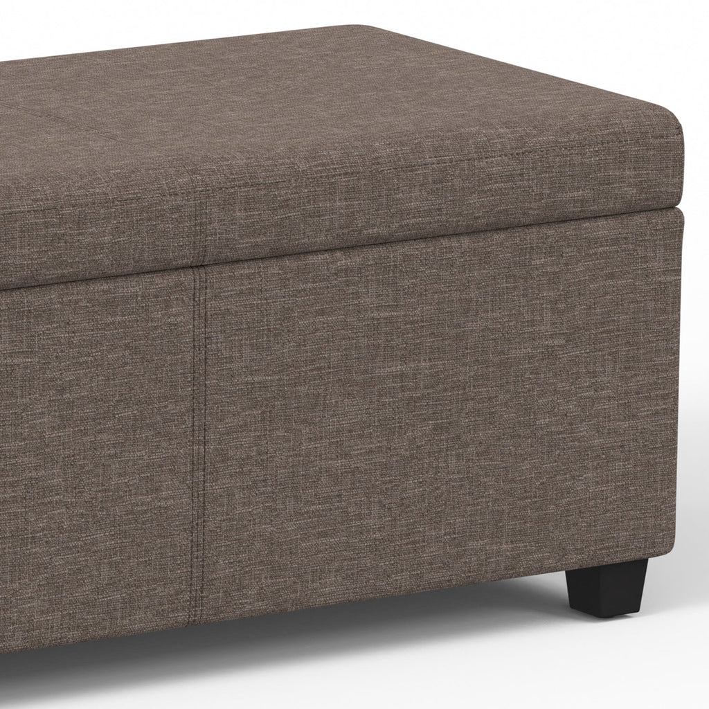 Avalon Extra Large Storage Ottoman Bench - Fawn