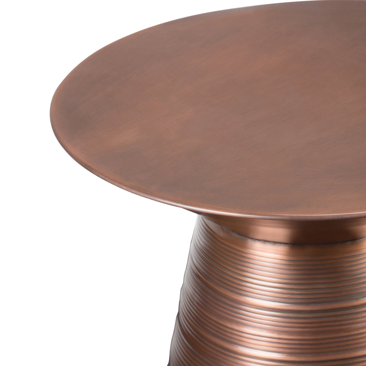 Sheridan 18 Inch Wide Metal Accent Table in Aged