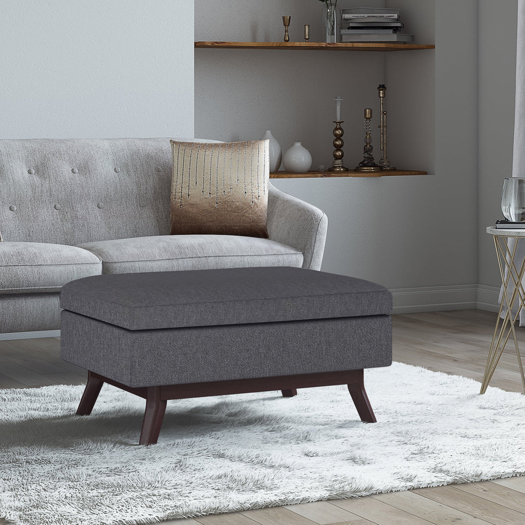 Owen 34 Inch Wide Coffee Table Storage Ottoman