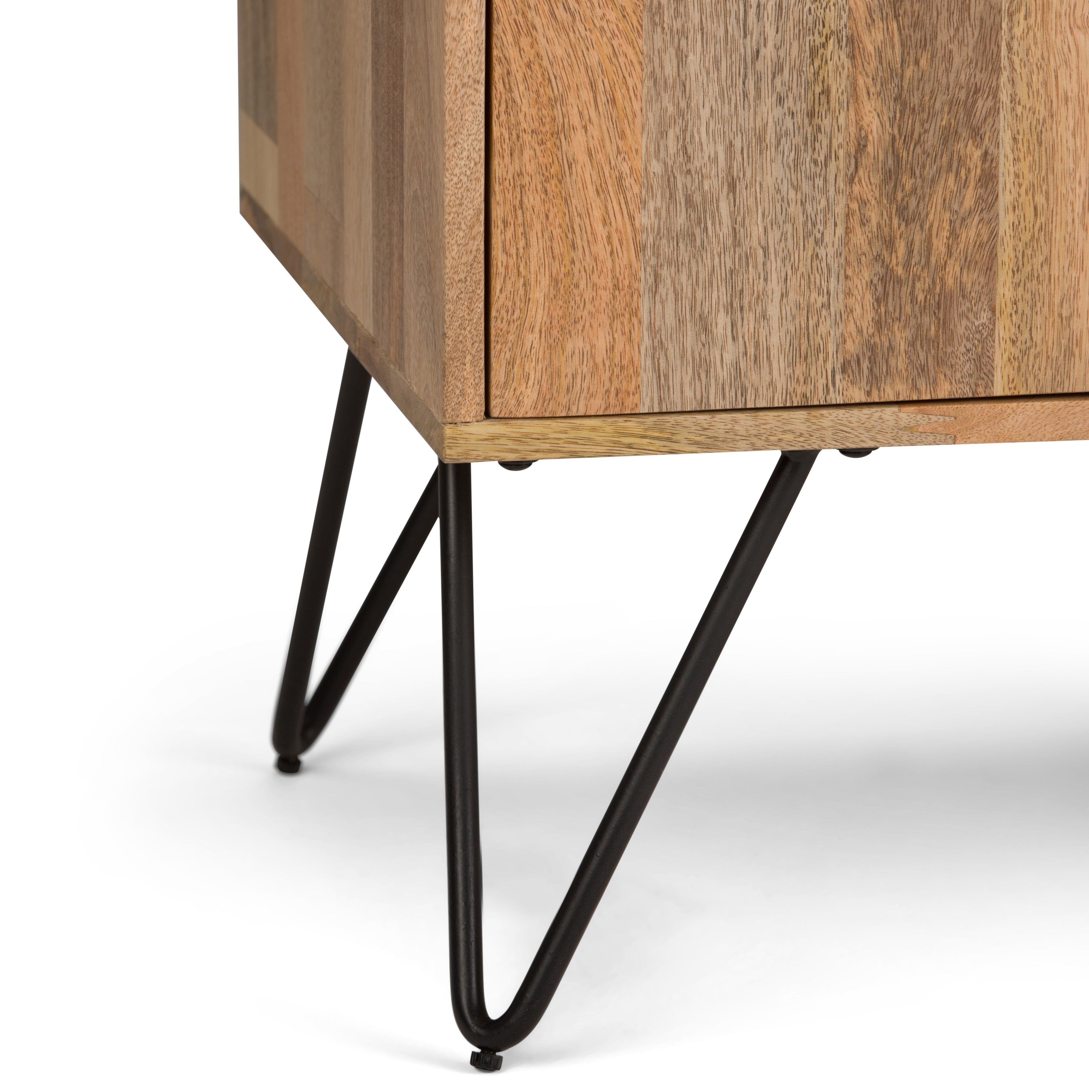Hunter 60 Inch Wide Solid Mango Wood TV Stand