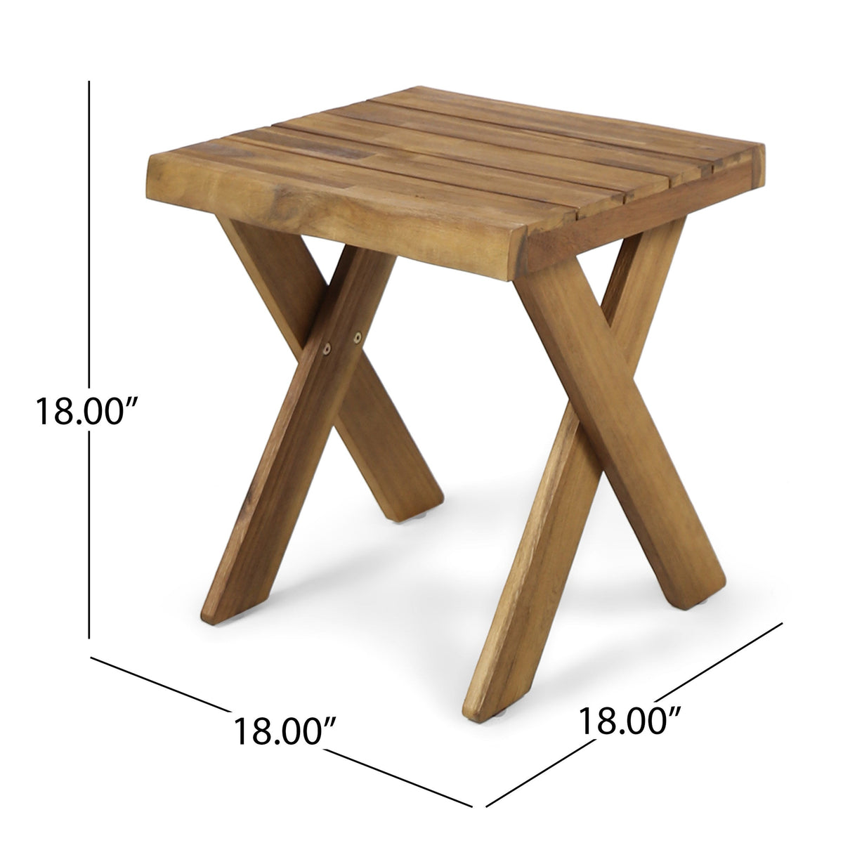 Acacia Wood Side Table