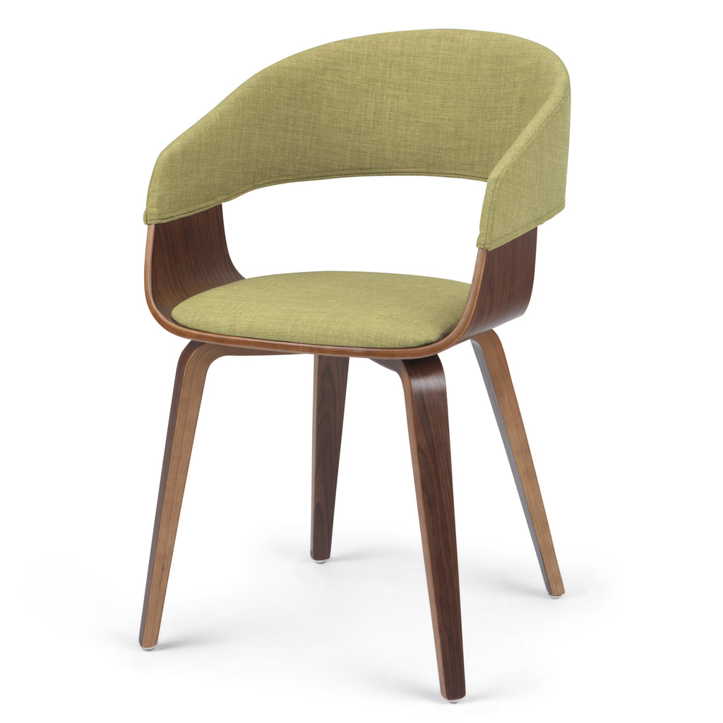 Lowell Bentwood Dining Chair - Acid Green Linen Look
