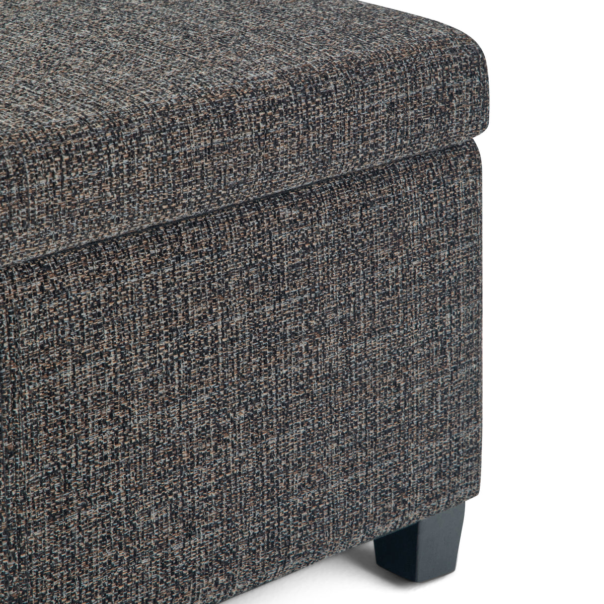 Avalon 48 Inch Wide Storage Ottoman Bench in Dark