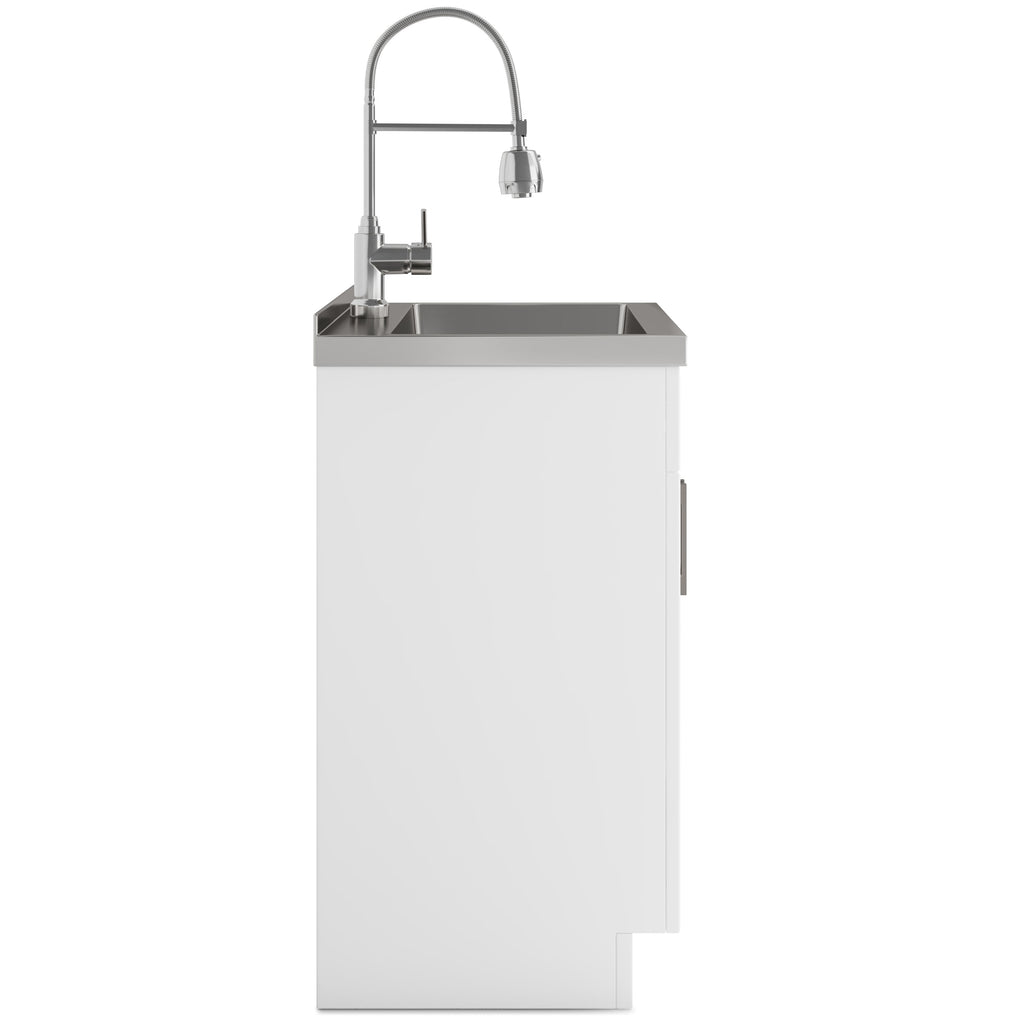 Hennessy Deluxe 28" Laundry Cabinet with Faucet and Stainless Steel Sink