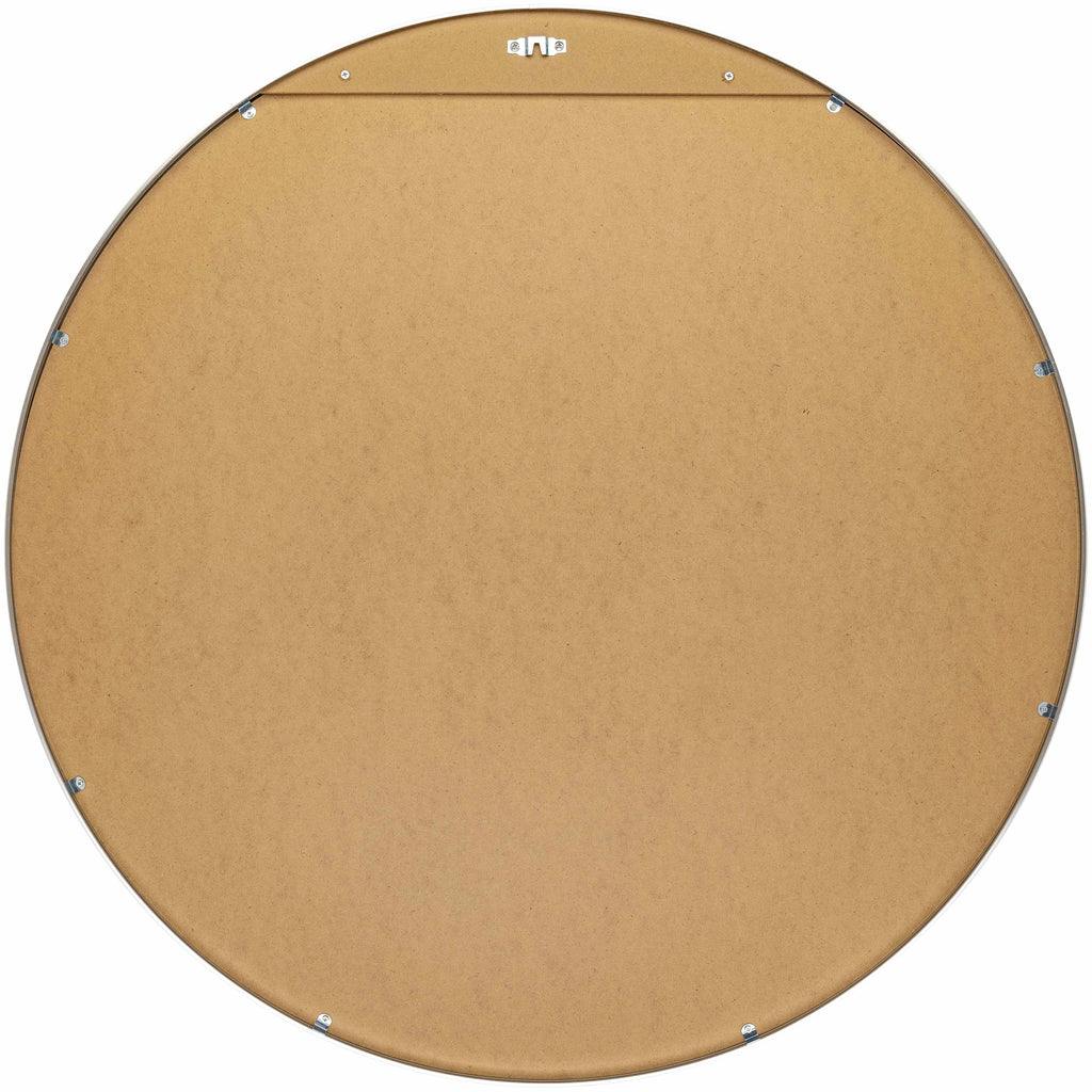 Pontalina Round Silver Gray Mirror