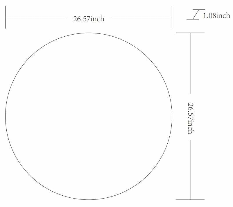 Pontalina Round White Mirror - Clearance
