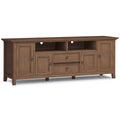 Amherst 72 Inch Wide Solid Wood TV Stand in Rustic