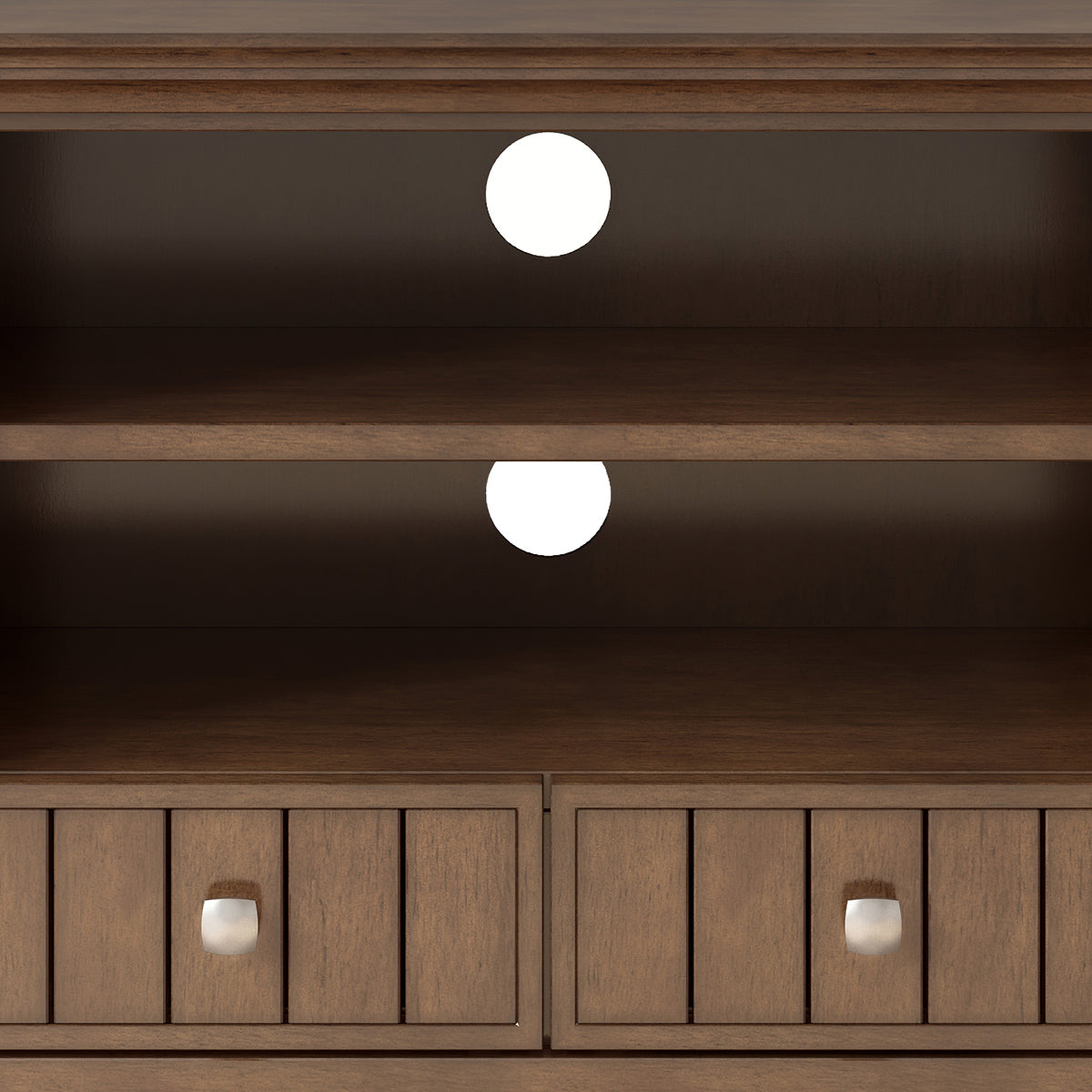 Acadian 60 Inch Wide Solid Wood TV Stand in Rustic
