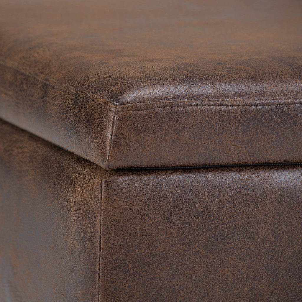 Owen 34 Inch Wide Coffee Table Storage Ottoman