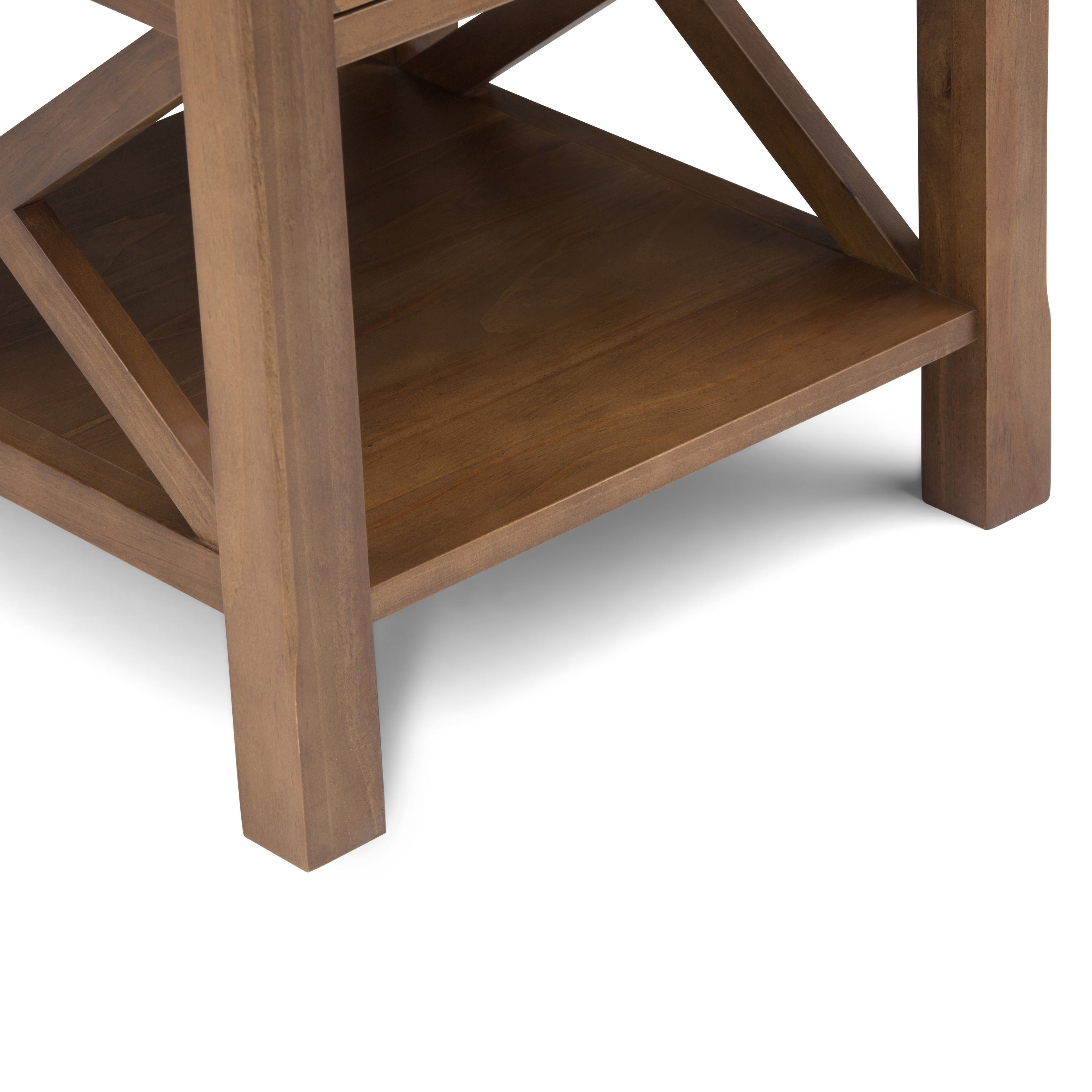 Kitchener End Table - Medium Saddle