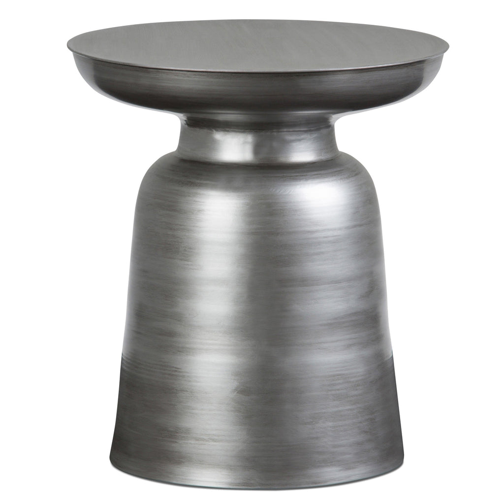 Toby 17 Inch Wide Modern Industrial Metal Accent Table