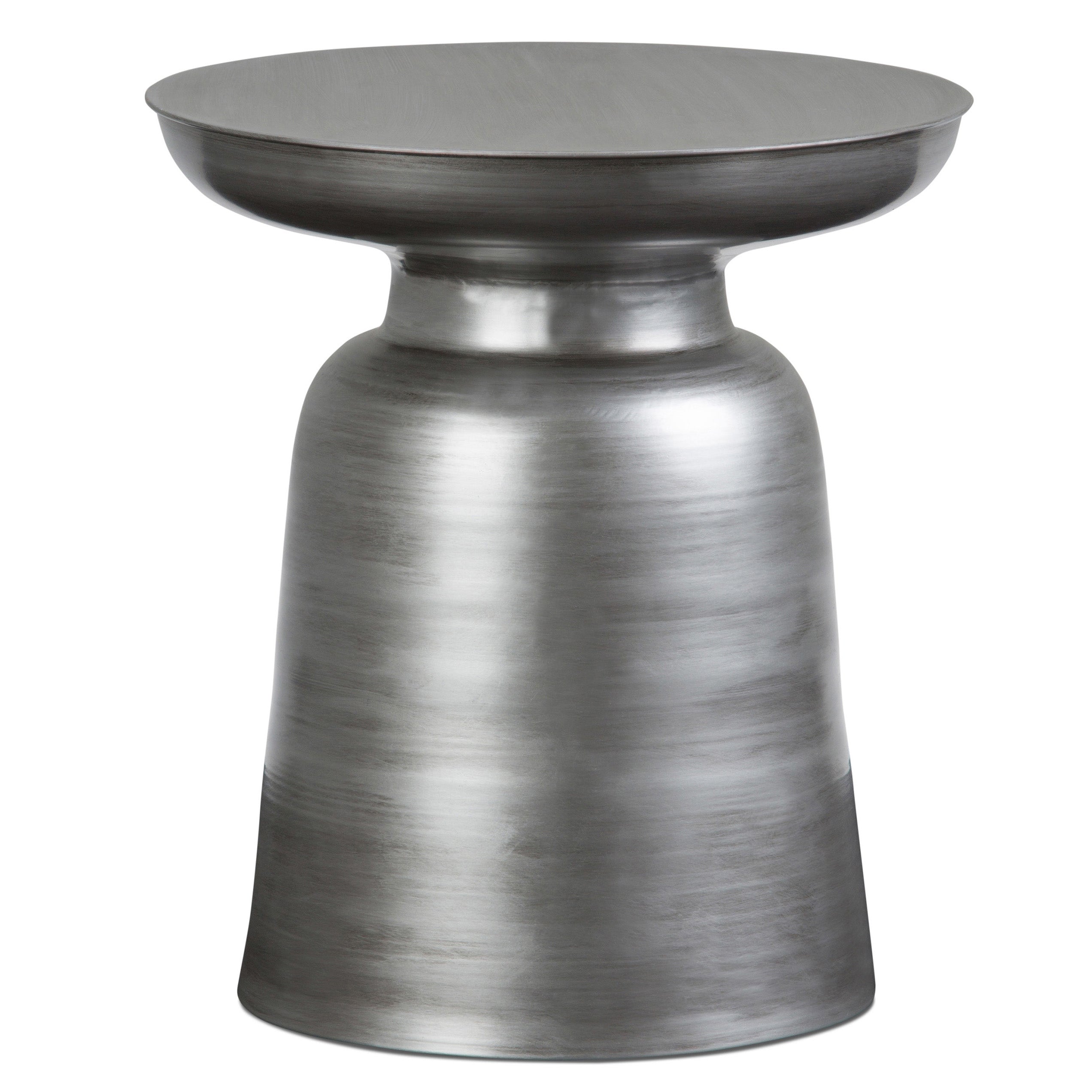 Toby 17 Inch Wide Modern Industrial Metal Accent Table