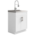 Hennessy Deluxe 28" Laundry Cabinet with Faucet and Stainless Steel Sink