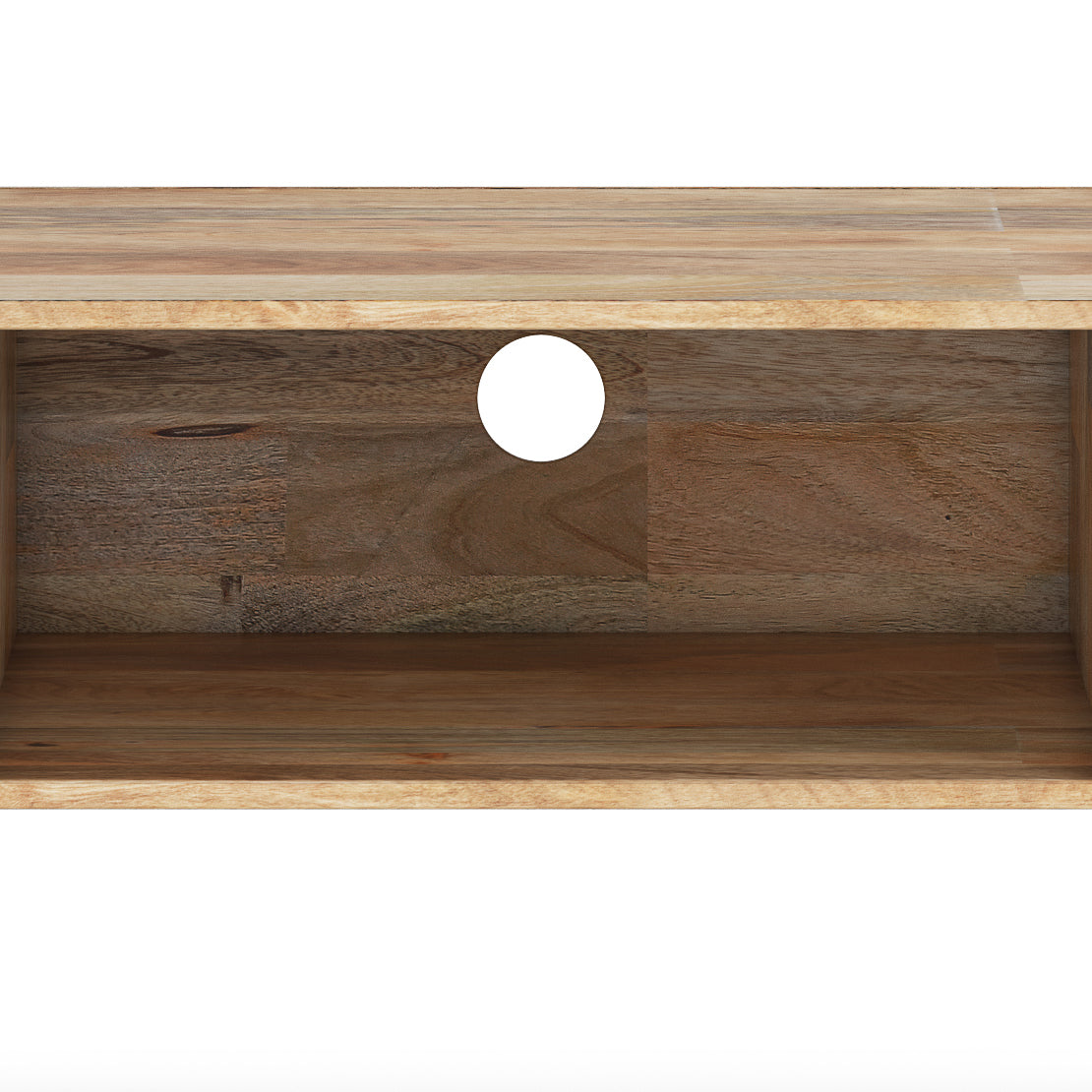 Hunter 68 Inch Wide Solid Mango Wood TV Stand