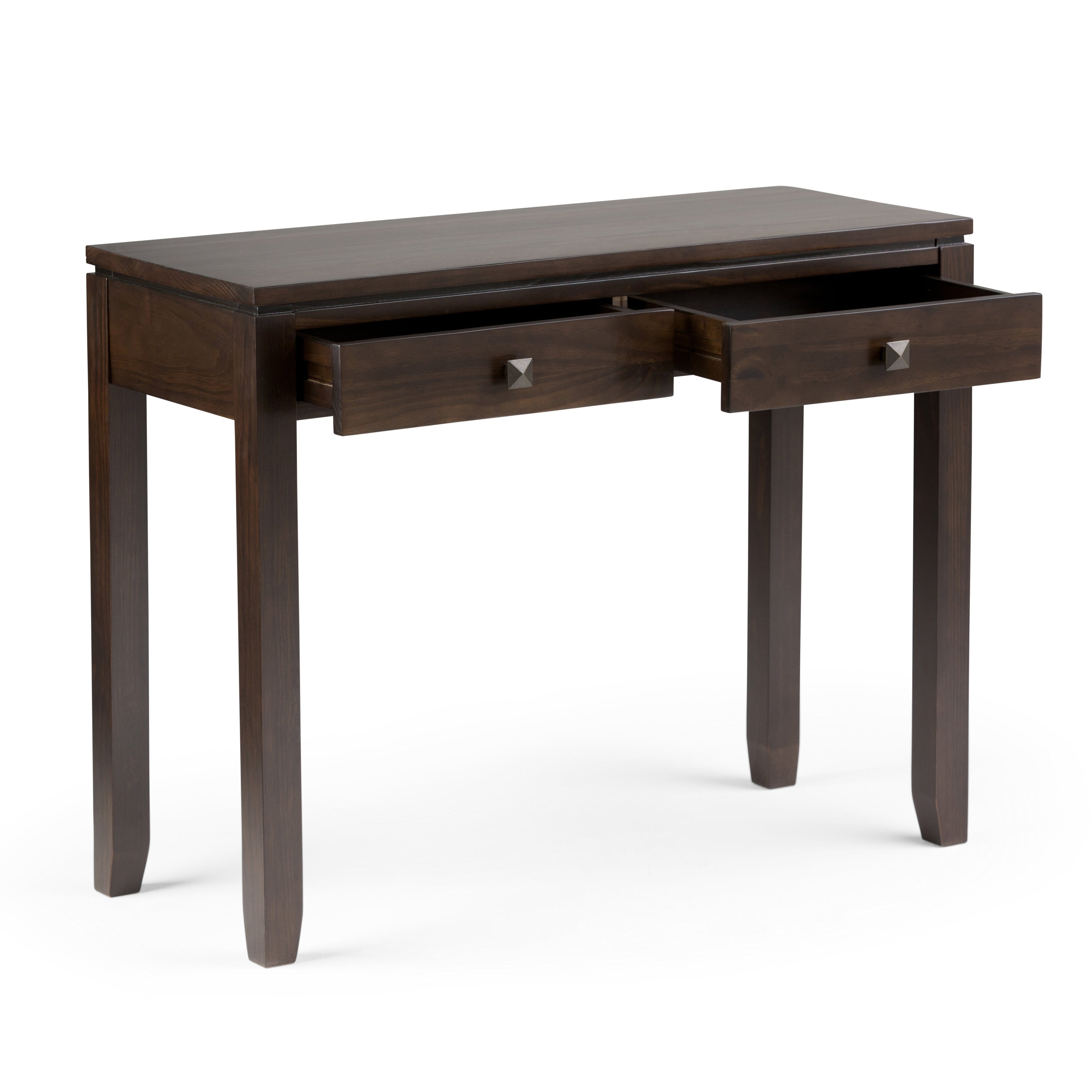 Cosmopolitan 38 Inch Wide Solid Wood Console Sofa Table in Mahogany