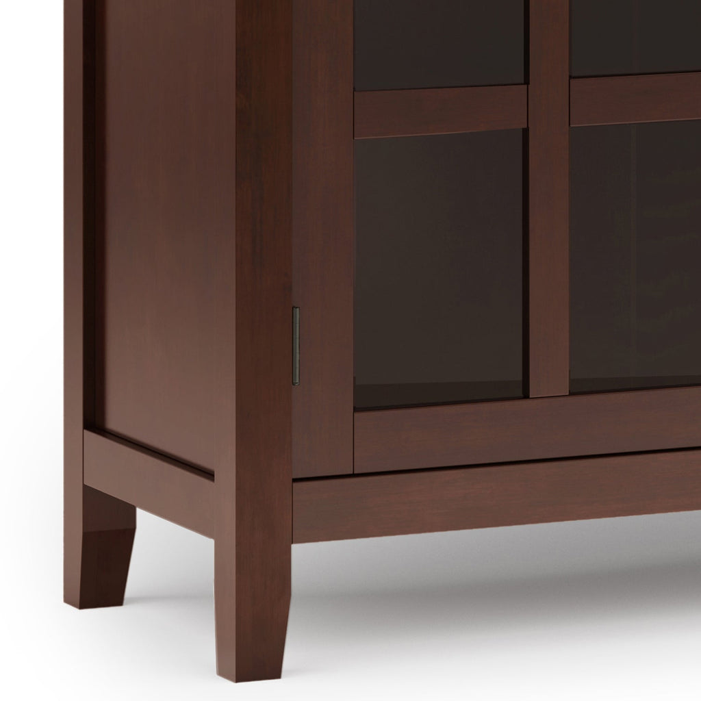 Artisan 60 Inch Wide Solid Wood Large Sideboard Buffet in Russet