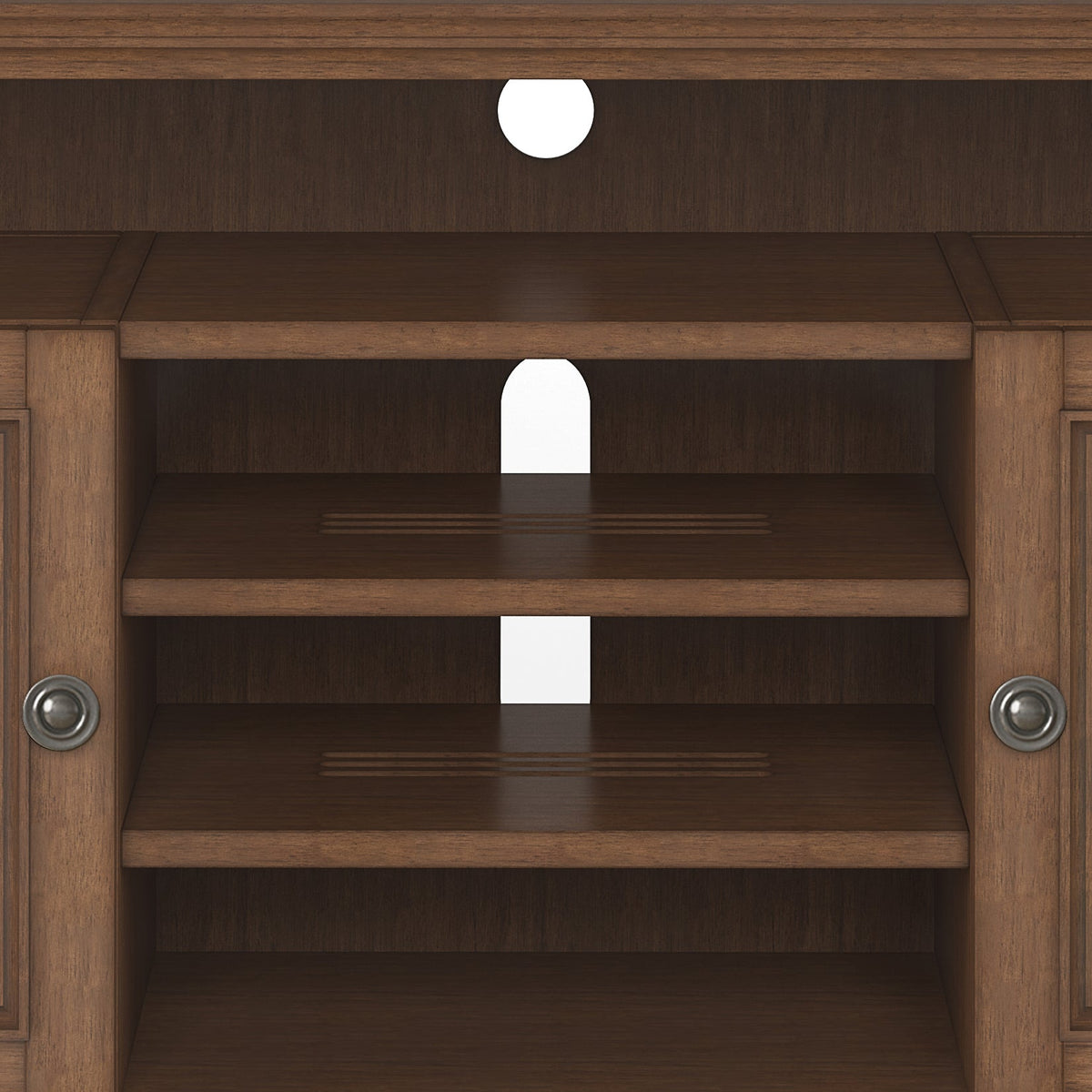 Amherst 54 Inch Wide Solid Wood TV Stand in Rustic