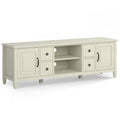 Connaught 72 Inch Wide Solid Wood TV Stand in Antique