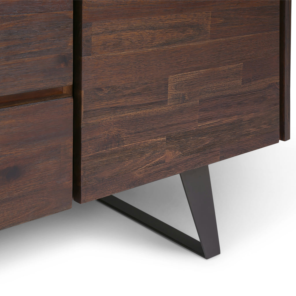 Lowry 60 Inch Wide Solid Acacia Wood Sideboard Buffet