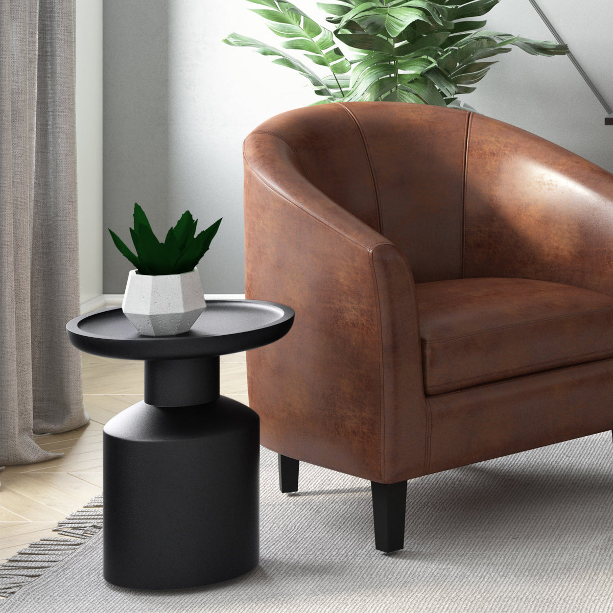 Haynes Solid Mango Accent Table